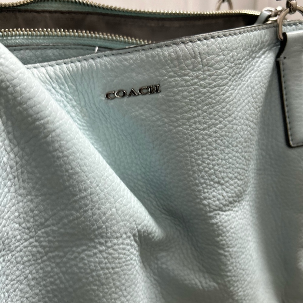Coach. Baby Blue Satchel. - Picture 4 of 13